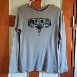 Harley Davidson waffle knit top size xl